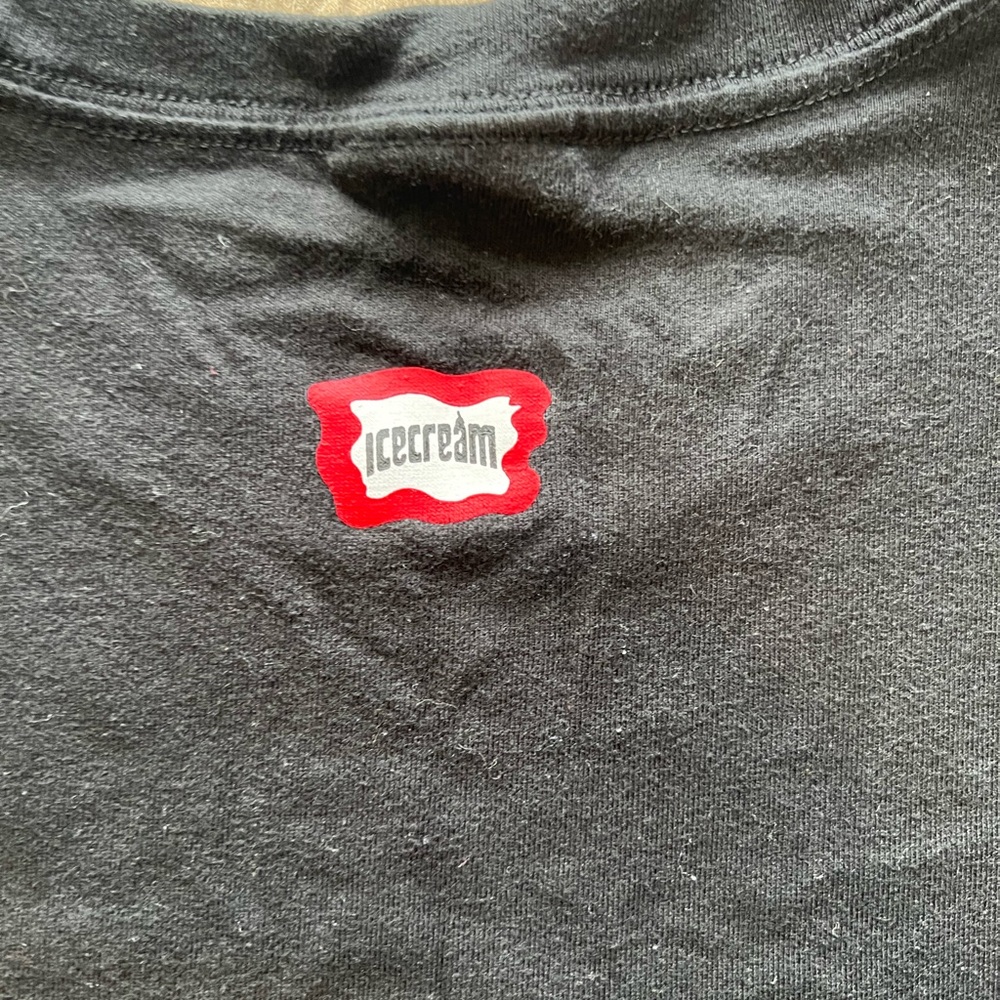 Ice Cream Black Graphic T-Shirt Size 2XL - Picture 5 of 8